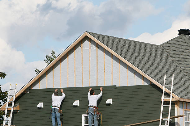 Professional Siding Contractor technician working in Canton Center, CT